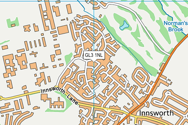 GL3 1NL map - OS VectorMap District (Ordnance Survey)
