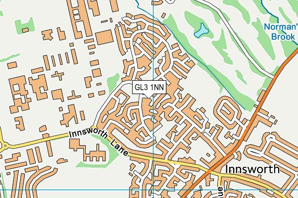GL3 1NN map - OS VectorMap District (Ordnance Survey)