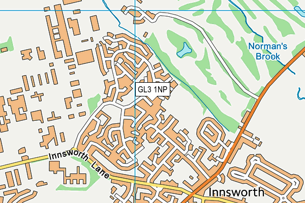GL3 1NP map - OS VectorMap District (Ordnance Survey)