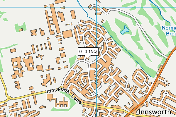 GL3 1NQ map - OS VectorMap District (Ordnance Survey)