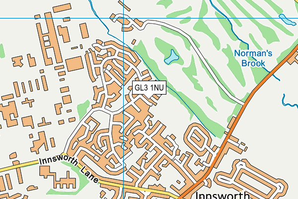 GL3 1NU map - OS VectorMap District (Ordnance Survey)