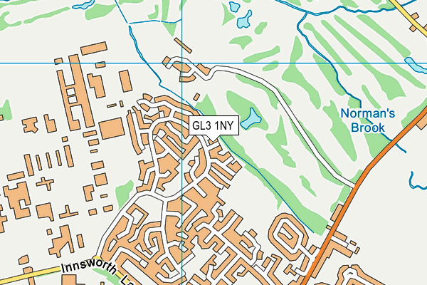 GL3 1NY map - OS VectorMap District (Ordnance Survey)
