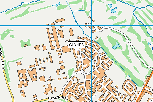 GL3 1PB map - OS VectorMap District (Ordnance Survey)