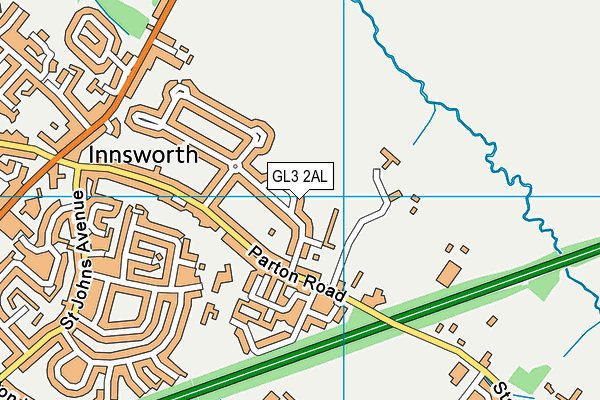 GL3 2AL map - OS VectorMap District (Ordnance Survey)