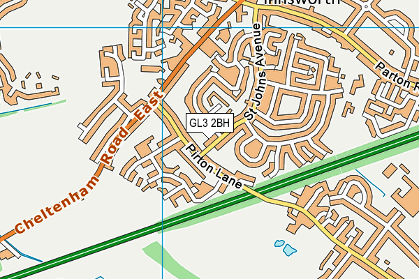 GL3 2BH map - OS VectorMap District (Ordnance Survey)