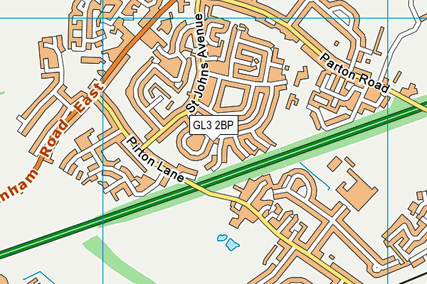 GL3 2BP map - OS VectorMap District (Ordnance Survey)