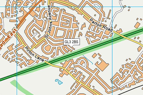 GL3 2BS map - OS VectorMap District (Ordnance Survey)