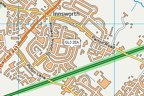 GL3 2EA map - OS VectorMap District (Ordnance Survey)