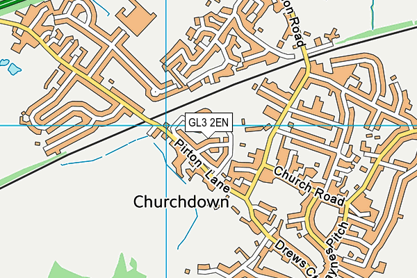 GL3 2EN map - OS VectorMap District (Ordnance Survey)