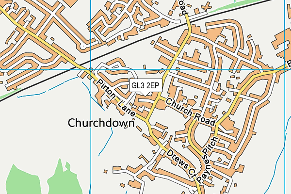 GL3 2EP map - OS VectorMap District (Ordnance Survey)