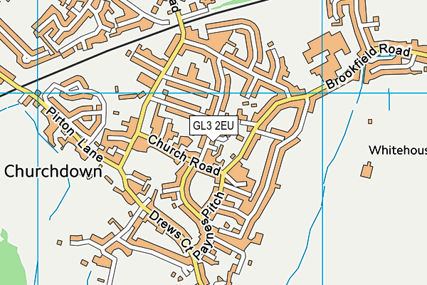 GL3 2EU map - OS VectorMap District (Ordnance Survey)