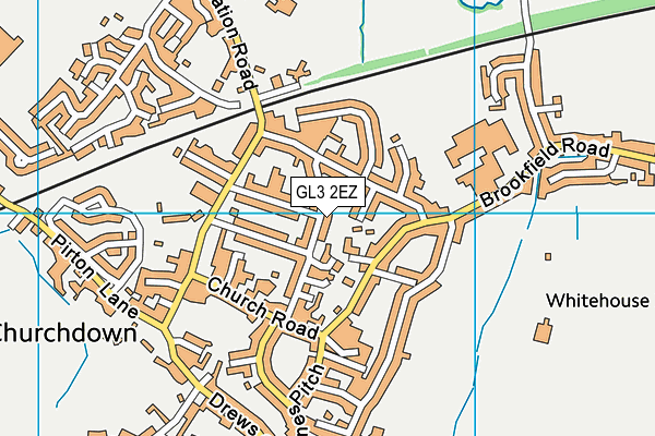 GL3 2EZ map - OS VectorMap District (Ordnance Survey)