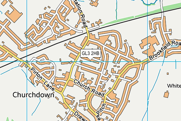 GL3 2HB map - OS VectorMap District (Ordnance Survey)