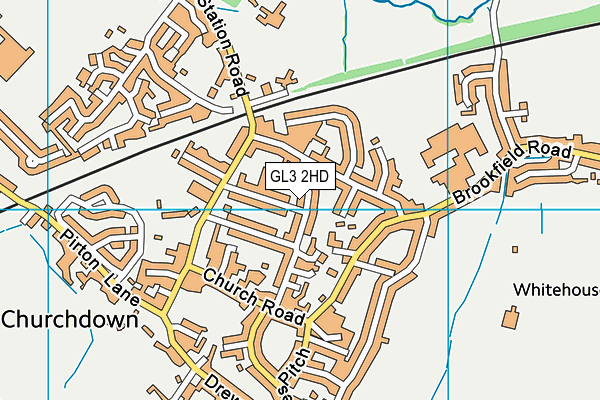 GL3 2HD map - OS VectorMap District (Ordnance Survey)
