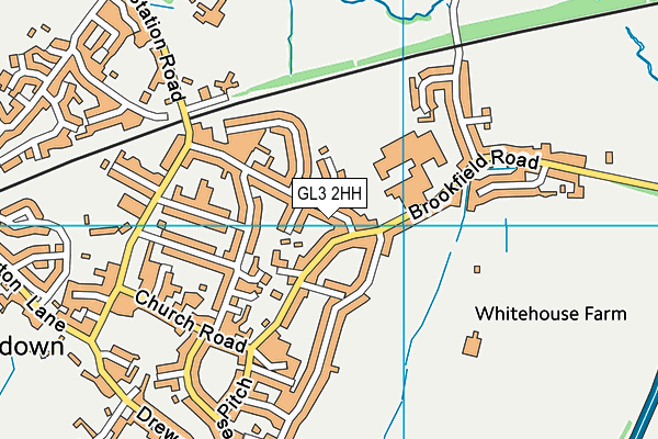 GL3 2HH map - OS VectorMap District (Ordnance Survey)