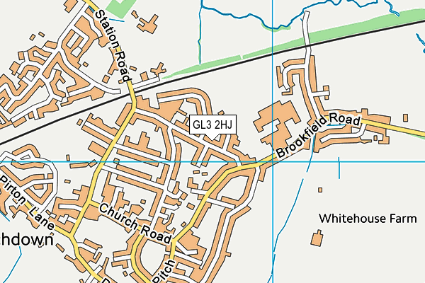 GL3 2HJ map - OS VectorMap District (Ordnance Survey)