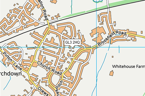 GL3 2HQ map - OS VectorMap District (Ordnance Survey)