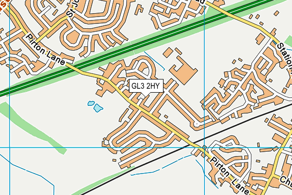 GL3 2HY map - OS VectorMap District (Ordnance Survey)