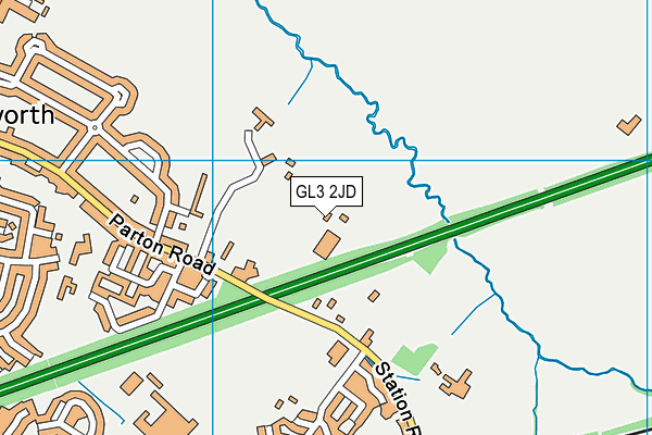 GL3 2JD map - OS VectorMap District (Ordnance Survey)