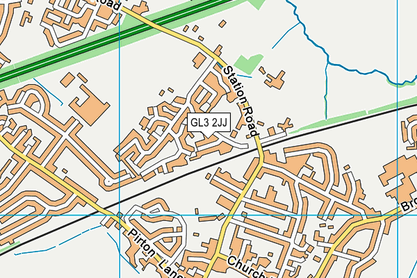 GL3 2JJ map - OS VectorMap District (Ordnance Survey)