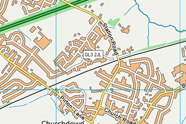 GL3 2JL map - OS VectorMap District (Ordnance Survey)