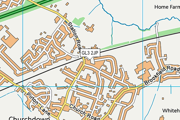 GL3 2JP map - OS VectorMap District (Ordnance Survey)