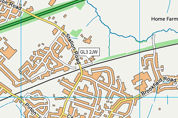 GL3 2JW map - OS VectorMap District (Ordnance Survey)