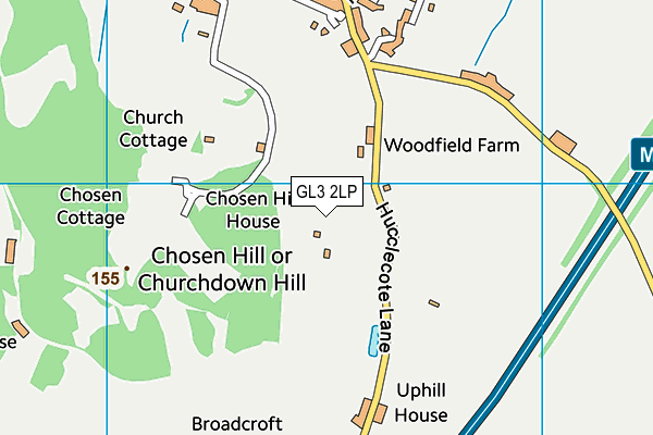 GL3 2LP map - OS VectorMap District (Ordnance Survey)