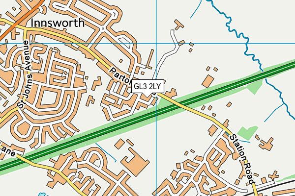 GL3 2LY map - OS VectorMap District (Ordnance Survey)