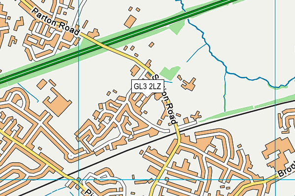 GL3 2LZ map - OS VectorMap District (Ordnance Survey)