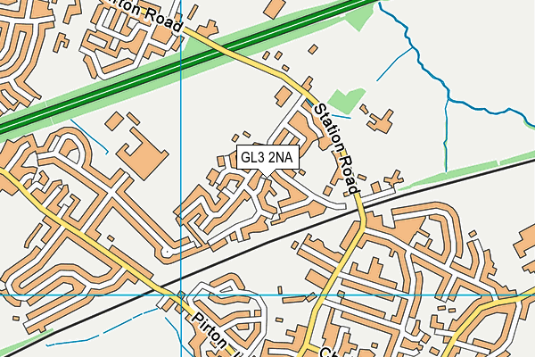GL3 2NA map - OS VectorMap District (Ordnance Survey)