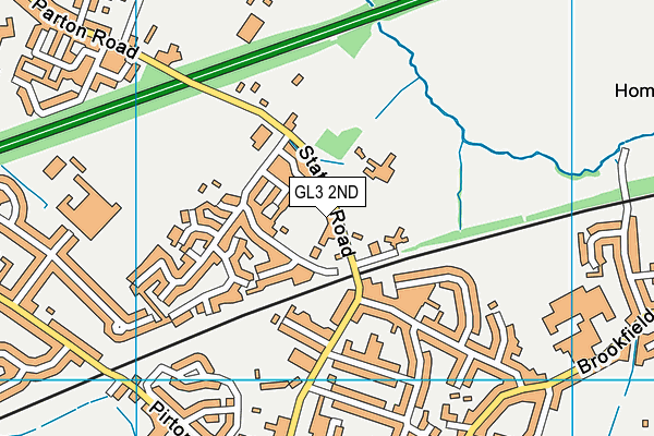 GL3 2ND map - OS VectorMap District (Ordnance Survey)