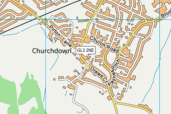 GL3 2NE map - OS VectorMap District (Ordnance Survey)