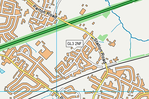 GL3 2NF map - OS VectorMap District (Ordnance Survey)