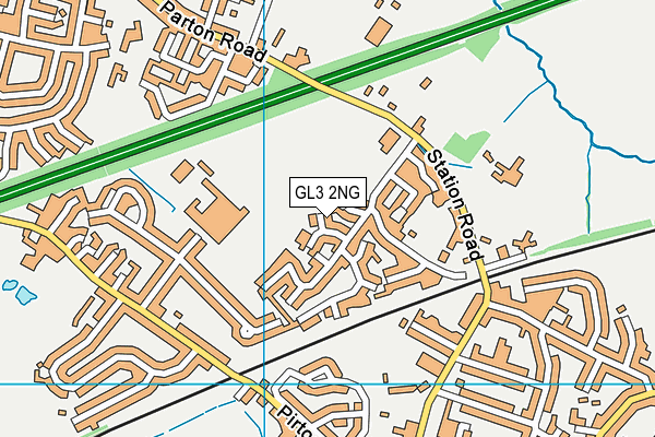 GL3 2NG map - OS VectorMap District (Ordnance Survey)