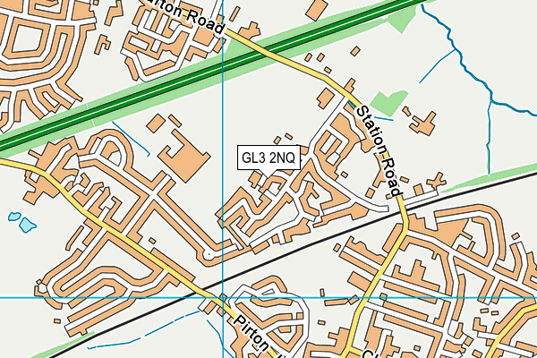 GL3 2NQ map - OS VectorMap District (Ordnance Survey)