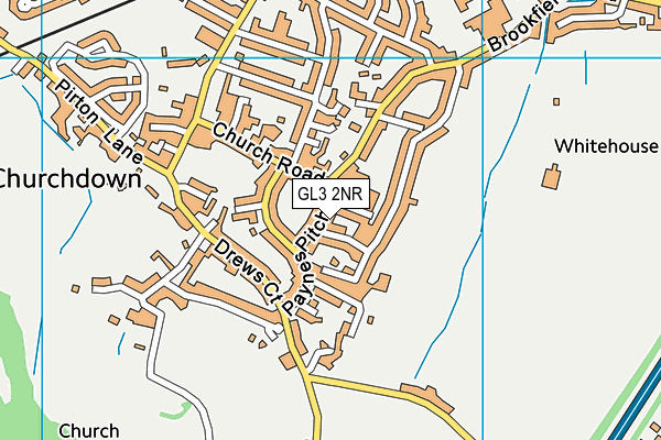 GL3 2NR map - OS VectorMap District (Ordnance Survey)