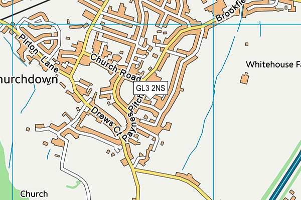 GL3 2NS map - OS VectorMap District (Ordnance Survey)