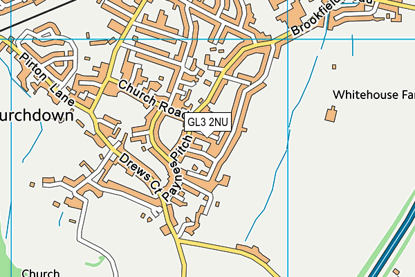 GL3 2NU map - OS VectorMap District (Ordnance Survey)
