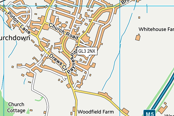 GL3 2NX map - OS VectorMap District (Ordnance Survey)