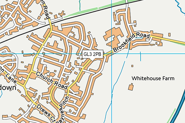 GL3 2PB map - OS VectorMap District (Ordnance Survey)