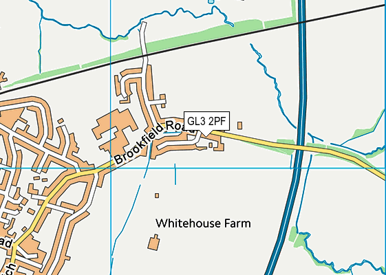 GL3 2PF map - OS VectorMap District (Ordnance Survey)