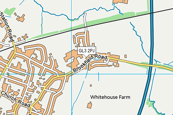 Chosen Hill Former Pupils Rfc map (GL3 2PJ) - OS VectorMap District (Ordnance Survey)