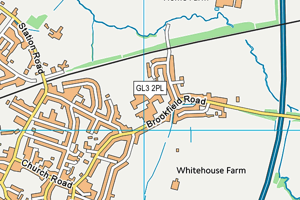 Chosen Hill School map (GL3 2PL) - OS VectorMap District (Ordnance Survey)