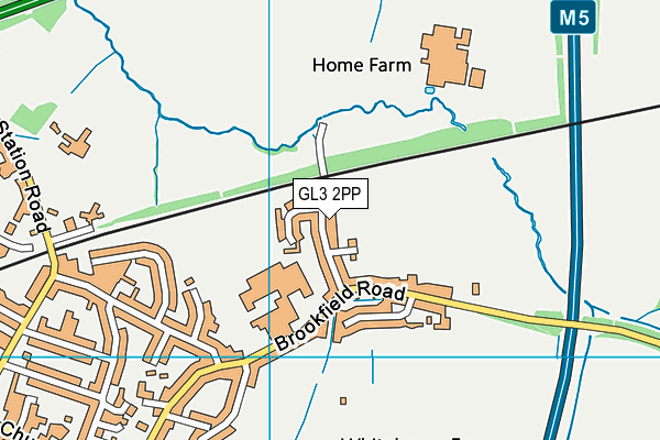 GL3 2PP map - OS VectorMap District (Ordnance Survey)