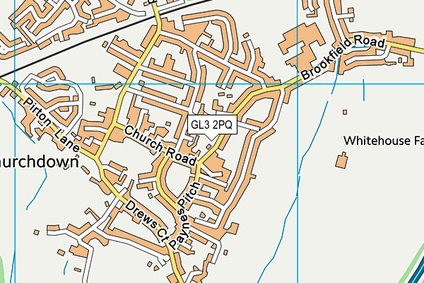 GL3 2PQ map - OS VectorMap District (Ordnance Survey)