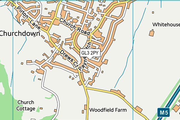 GL3 2PY map - OS VectorMap District (Ordnance Survey)