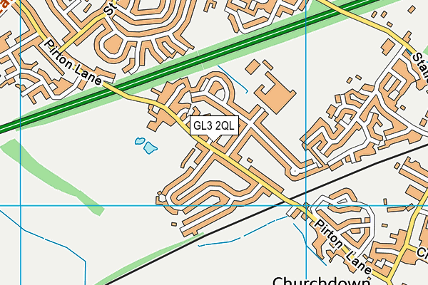 GL3 2QL map - OS VectorMap District (Ordnance Survey)