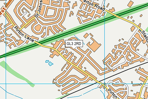 GL3 2RD map - OS VectorMap District (Ordnance Survey)