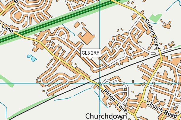 GL3 2RF map - OS VectorMap District (Ordnance Survey)